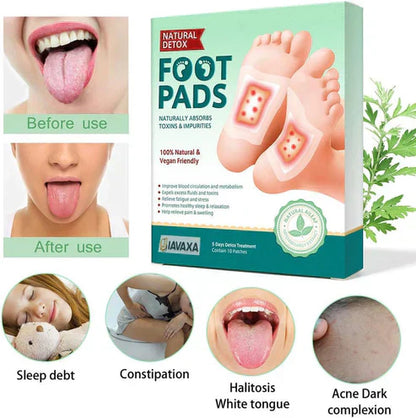 Organic Natural ingredients Detox Foot Pads for Body (pack of 10)